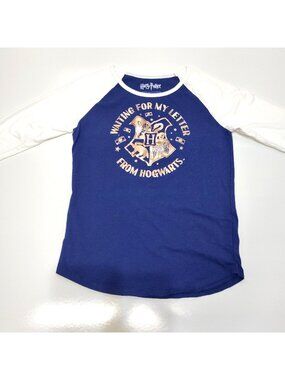 Harry Potter Waiting For My Letter From Hogwarts Girl XL (16) 100% Cotton Raglan